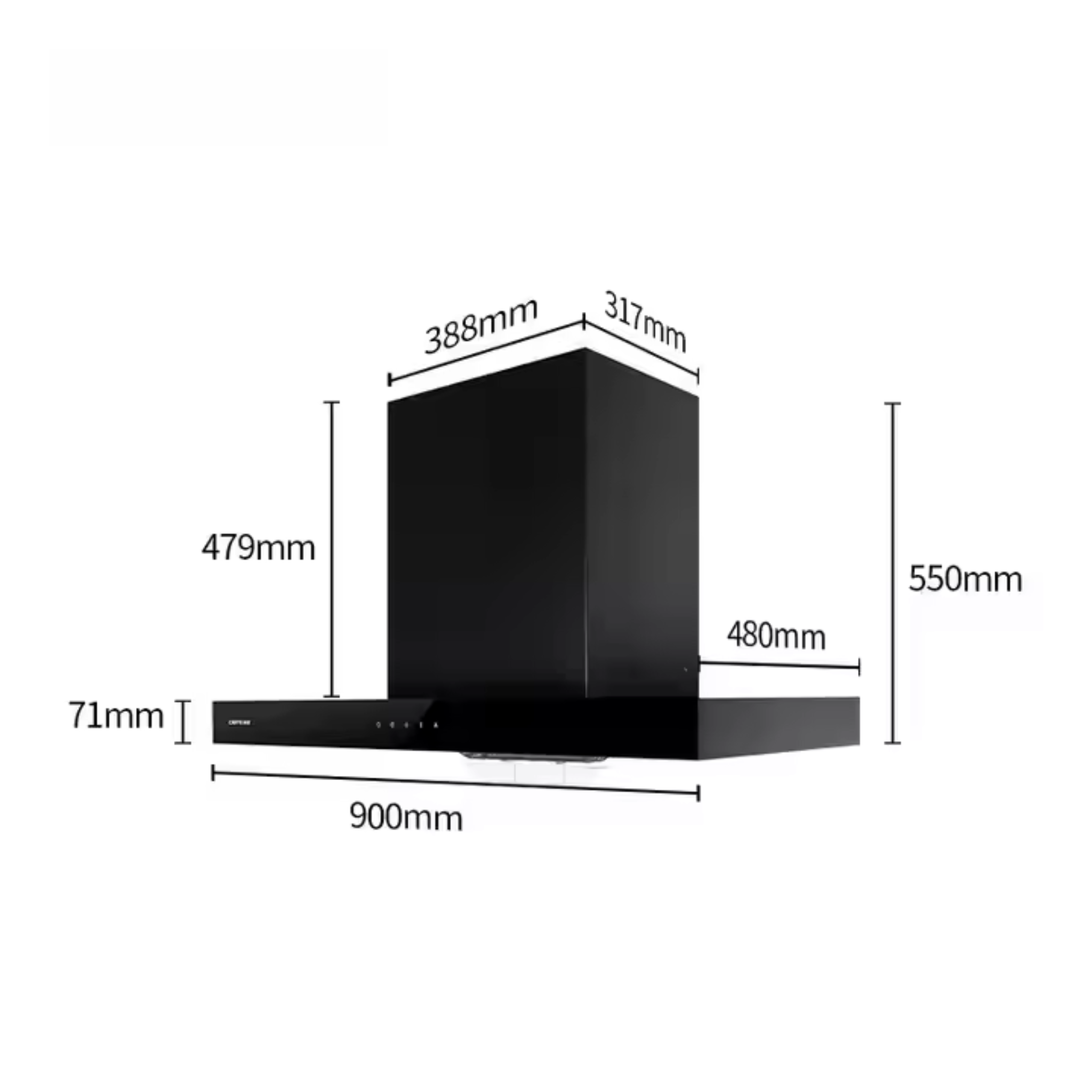 ChitoThin Horizon Wall-Mount Range Hood